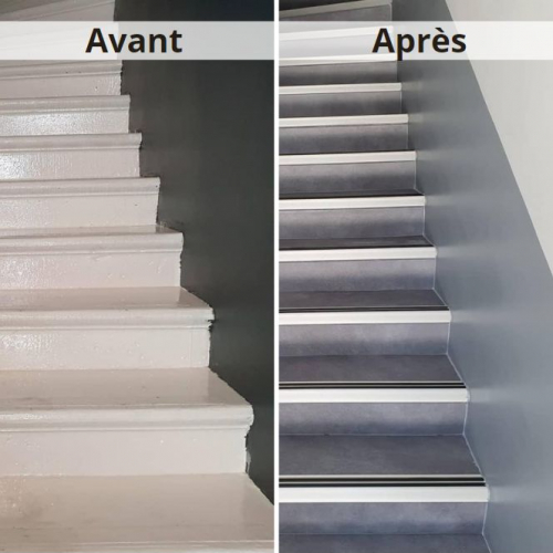 escaliers avant après